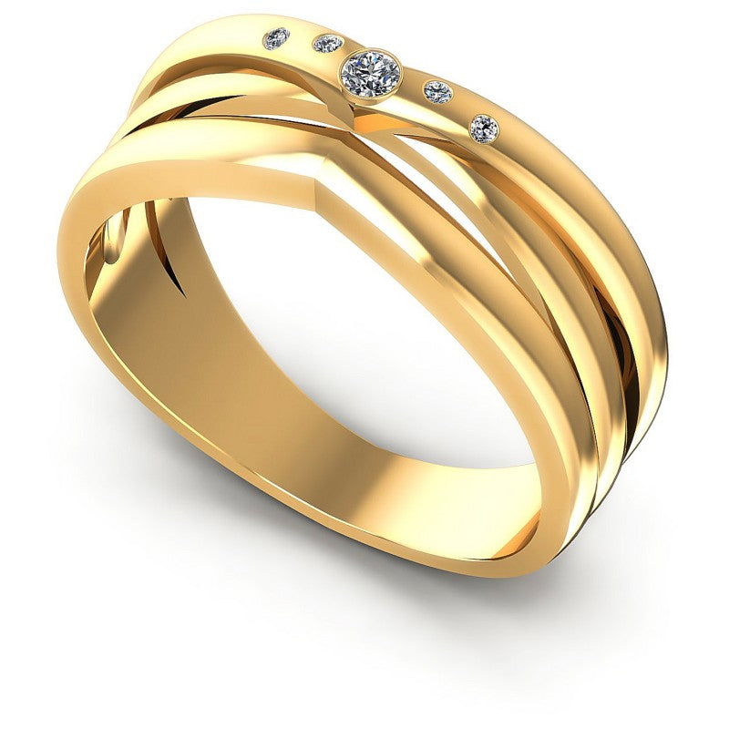Round Cut Diamonds Wedding Band in 14KT White Gold