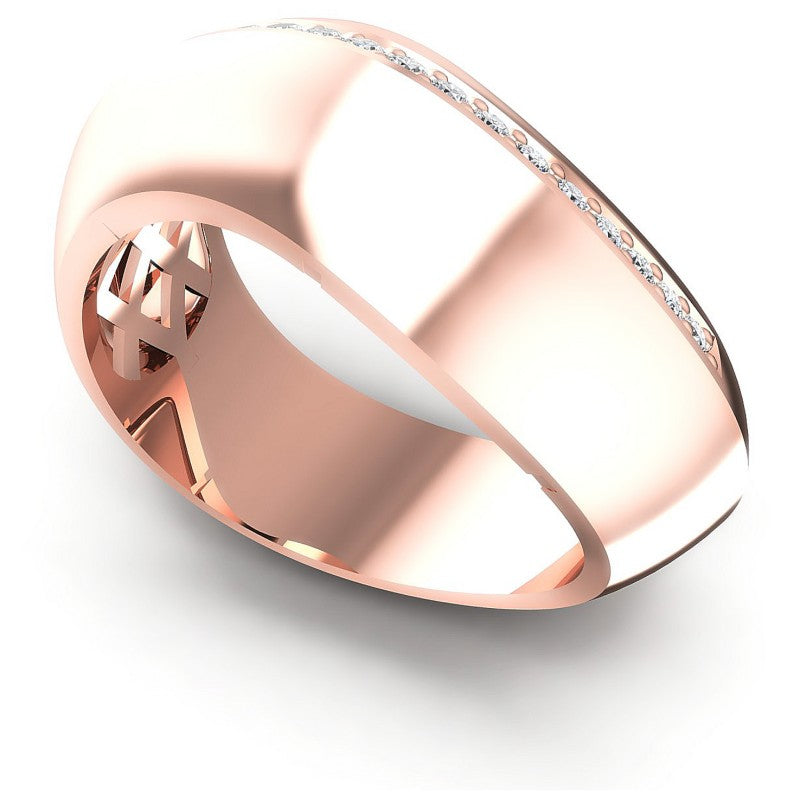 Round Diamonds 0.30CT Diamonds Wedding Band in 18KT White Gold