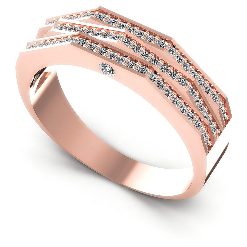 Round Diamonds 0.45CT Diamonds Wedding Band in 18KT White Gold