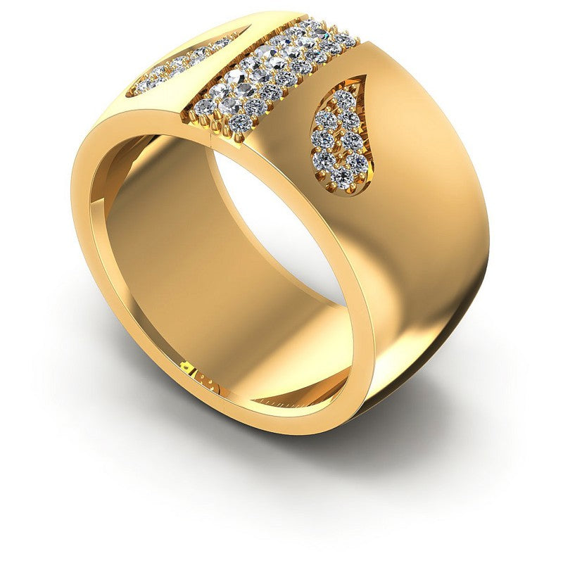 Round Diamonds 0.55CT Diamonds Wedding Band in 14KT White Gold