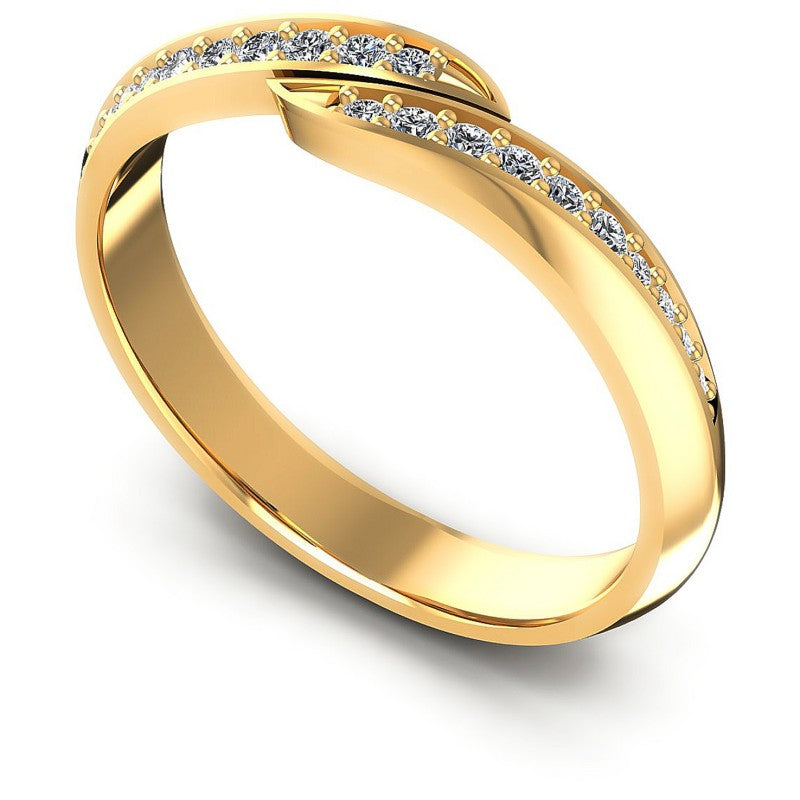 Round Diamonds 0.30CT Diamonds Wedding Band in 14KT White Gold