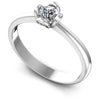 Round Diamonds 0.25CT Solitaire Ring in 14KT White Gold