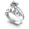 Round Diamonds 0.95CT Engagement Ring in 14KT White Gold