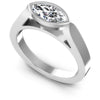 Marquise Diamonds 0.35CT Solitaire Ring in 14KT White Gold