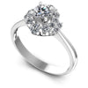 Round Diamonds 0.85CT Halo Ring in 14KT White Gold