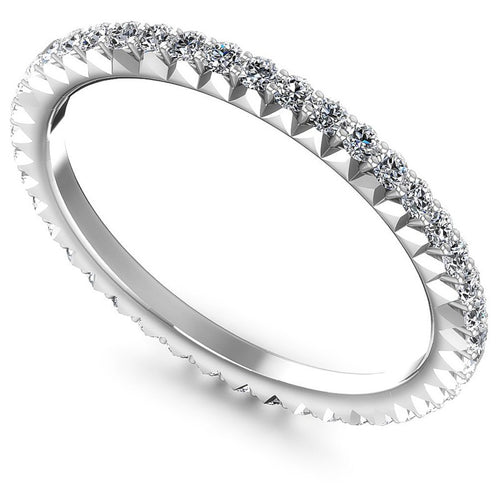 Round Diamonds 0.55CT Eternity Ring in 14KT White Gold
