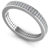 Round Diamonds 0.75CT Eternity Ring in 14KT White Gold