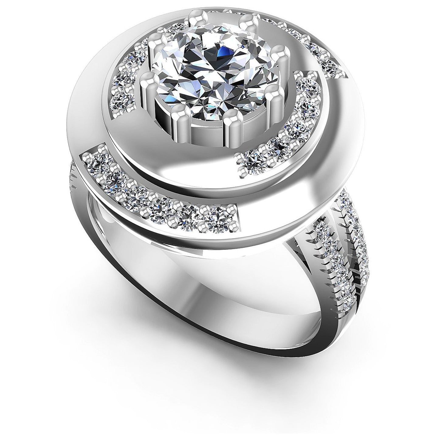 0.95CT Round Cut Diamonds Engagement Rings