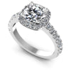 Round Diamonds 1.25CT Halo Ring in 14KT White Gold