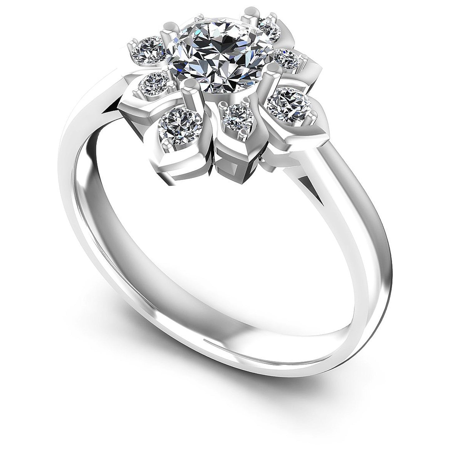 0.60CT Round Cut Diamonds Engagement Rings