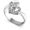 Round Diamonds 0.30CT Fashion Ring in 14KT White Gold