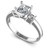 Princess Diamonds 1.00CT Three Stone Ring in 14KT White Gold