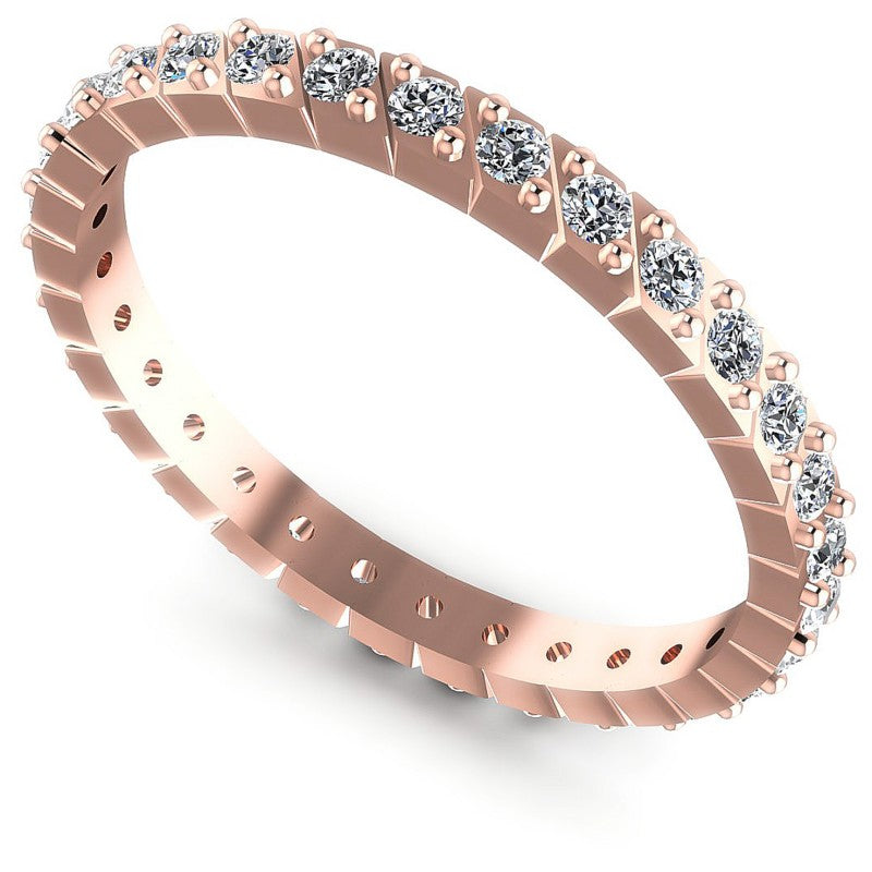 Round Diamonds 0.40CT Eternity Ring in 18KT White Gold