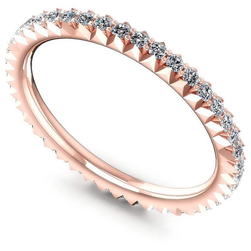Round Diamonds 0.35CT Eternity Ring in 18KT White Gold