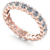 Round Diamonds 3.10CT Eternity Ring in 18KT White Gold