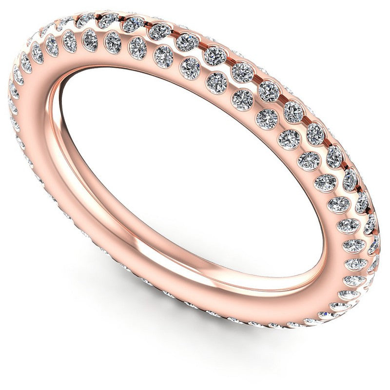 Round Diamonds 0.50CT Eternity Ring in 18KT White Gold