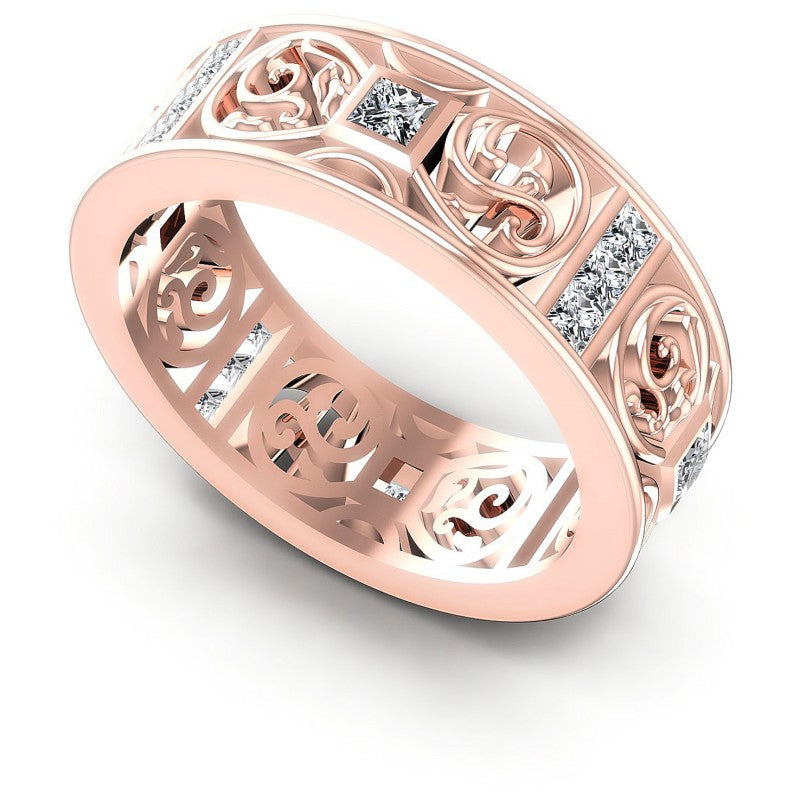 Princess Diamonds 1.40CT Diamonds Wedding Band in 18KT White Gold