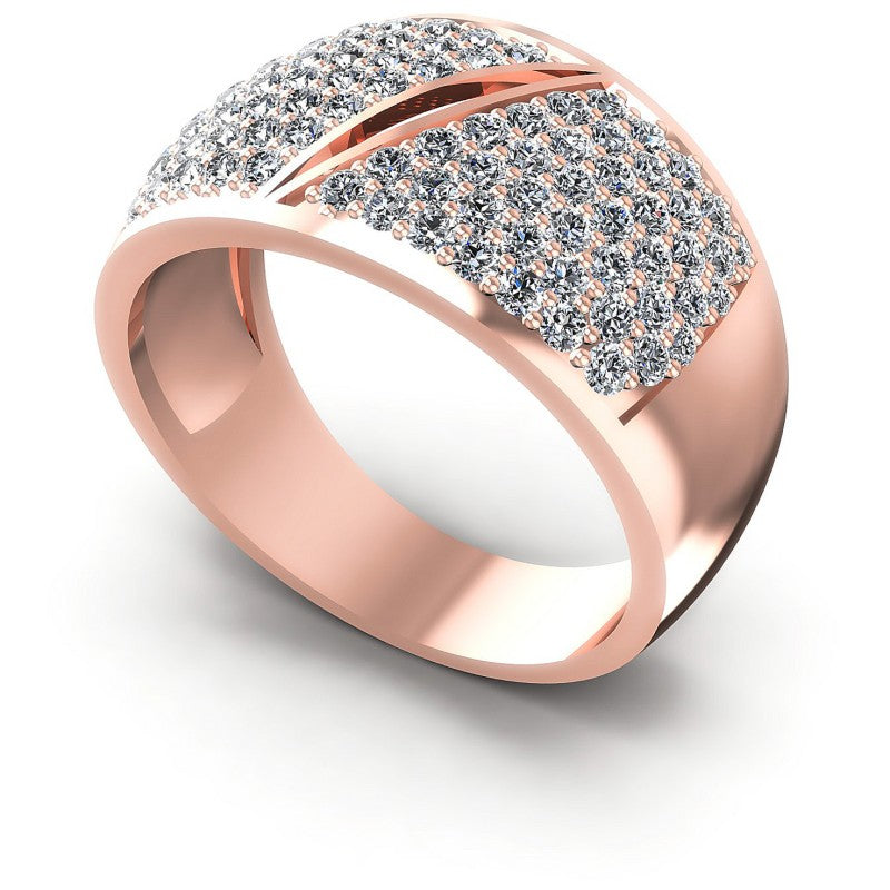 Round Diamonds 1.10CT Diamonds Wedding Band in 18KT White Gold