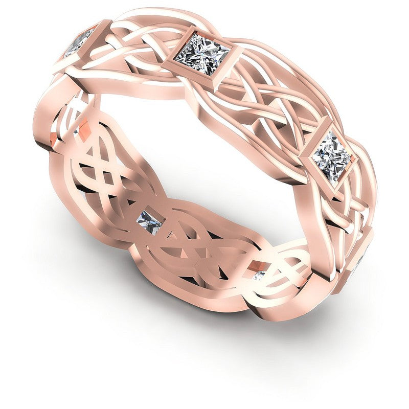 Princess Diamonds 0.85CT Diamonds Wedding Band in 18KT White Gold