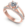 Round Diamonds 1.05CT Engagement Ring in 18KT White Gold
