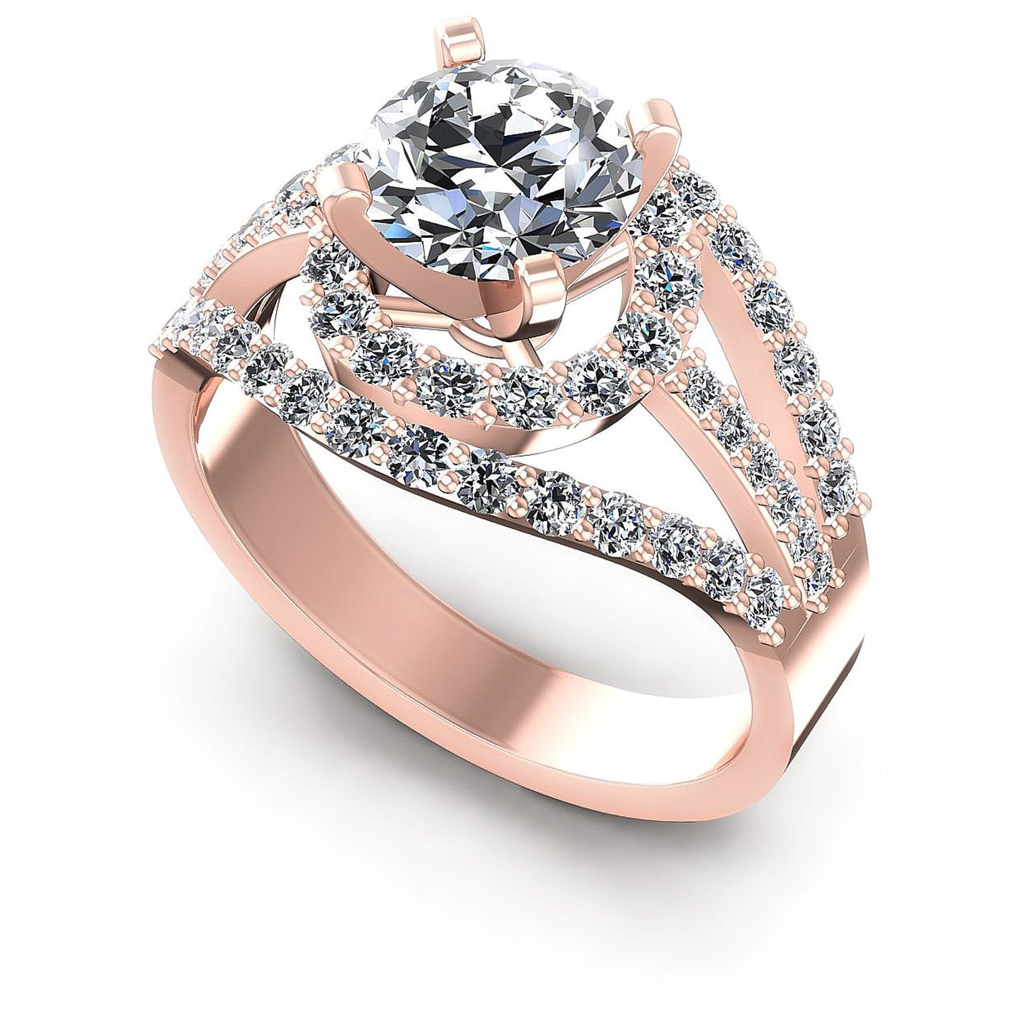 1.15CT Round Cut Diamonds Engagement Rings