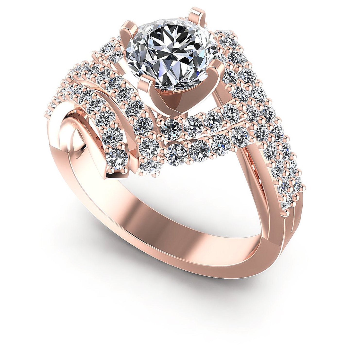 1.15CT Round Cut Diamonds Engagement Rings