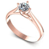 Round Diamonds 0.35CT Solitaire Ring in 18KT White Gold