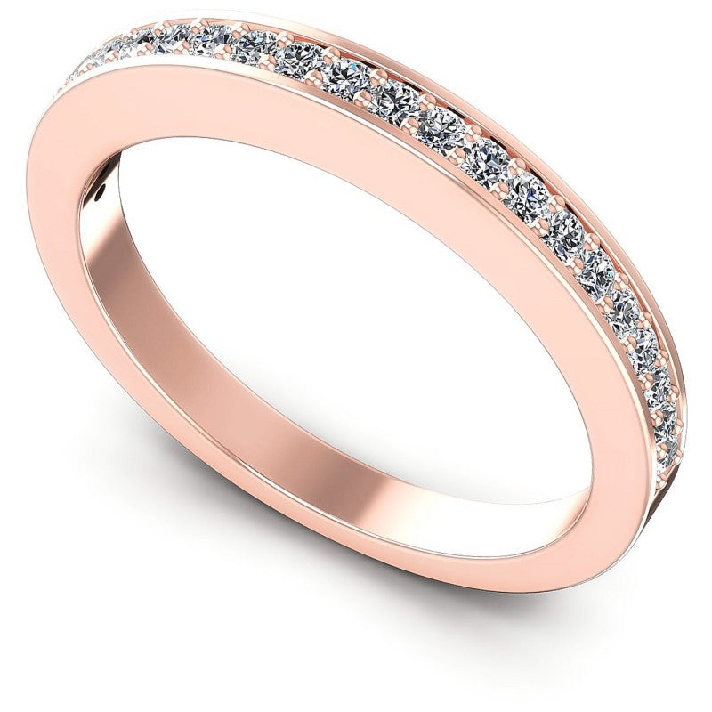 Round Diamonds 0.30CT Diamonds Wedding Band in 18KT White Gold