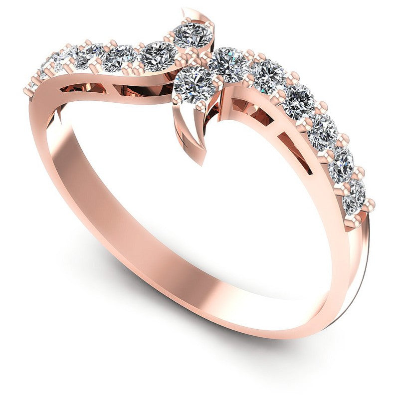 Round Diamonds 0.40CT Diamonds Wedding Band in 18KT White Gold