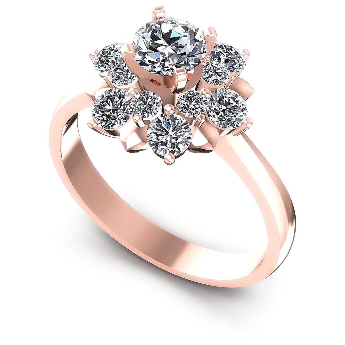 1.15CT Round Cut Diamonds Engagement Rings
