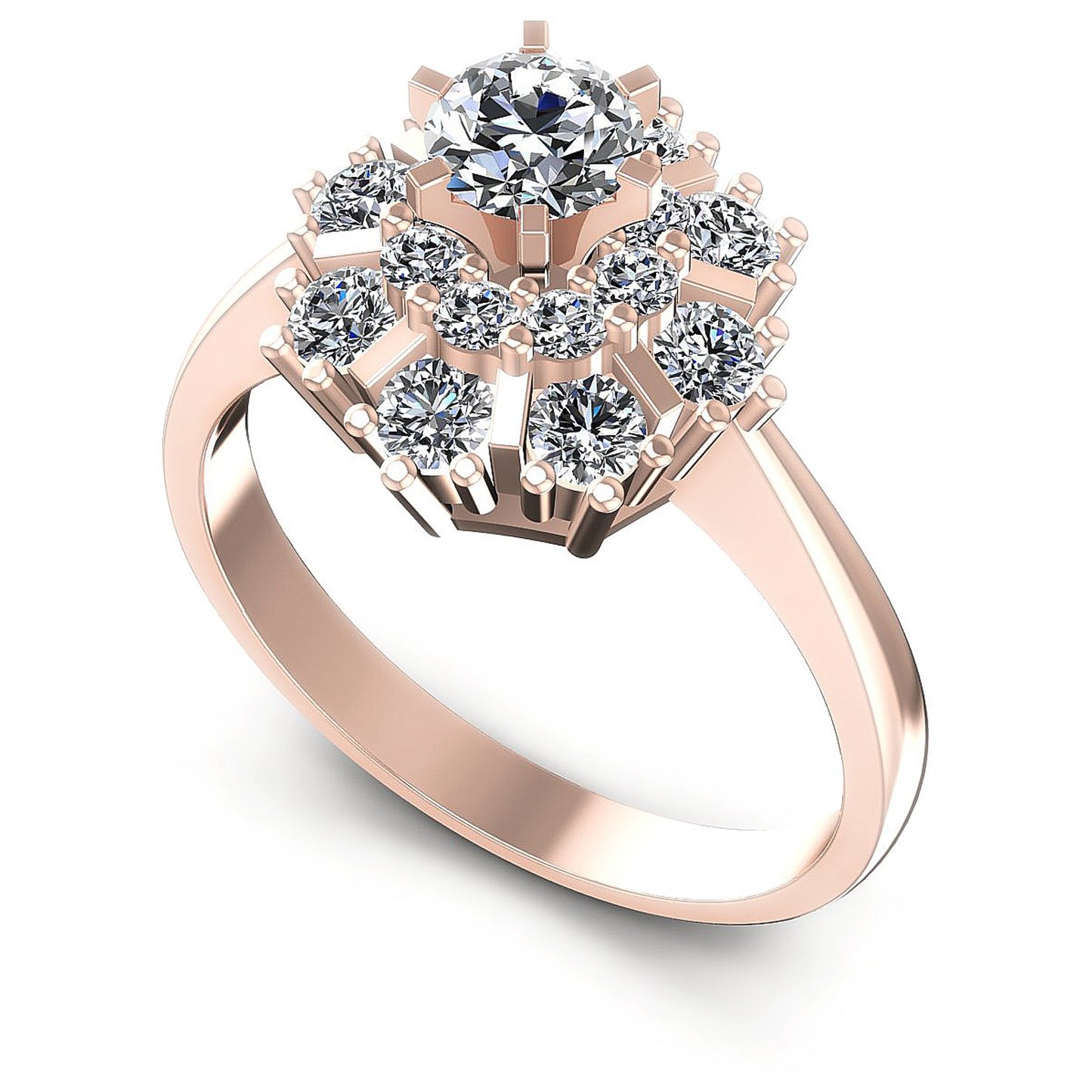 1.10CT Round Cut Diamonds Engagement Rings