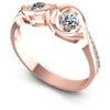 Round Diamonds 0.95CT Fashion Ring in 18KT White Gold