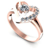 Round Diamonds 0.45CT Fashion Ring in 18KT White Gold