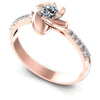 Round Diamonds 0.45CT Fashion Ring in 18KT White Gold