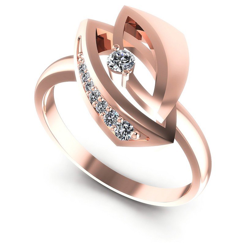 Round Diamonds 0.25CT Fashion Ring in 18KT White Gold