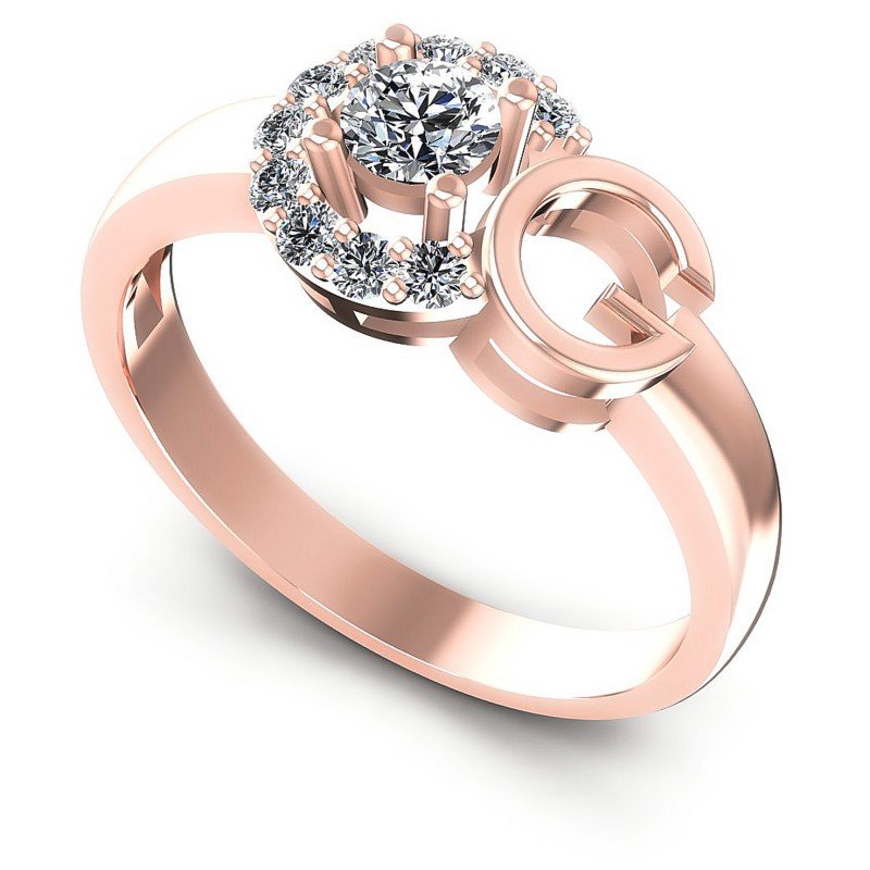 Round Diamonds 0.45CT Fashion Ring in 18KT White Gold
