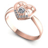 Round Diamonds 0.20CT Fashion Ring in 18KT White Gold