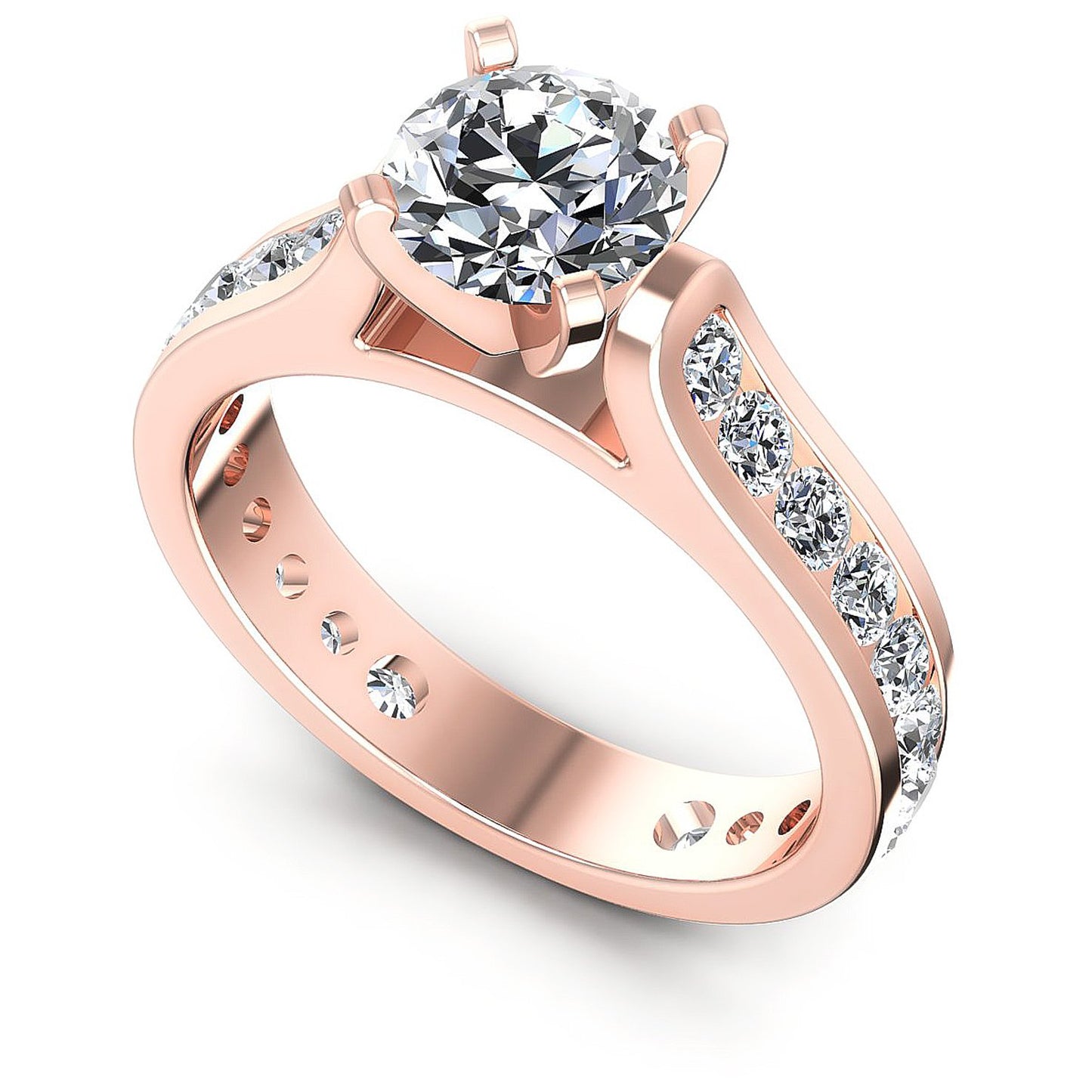 1.25CT Round Cut Diamonds Engagement Rings