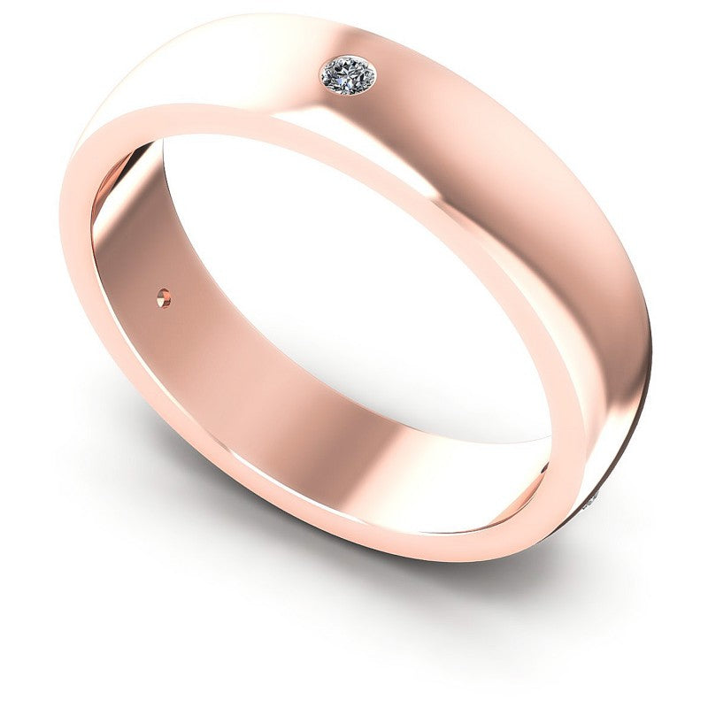 Round Cut Diamonds Wedding Band in 18KT White Gold