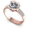 Round Diamonds 0.65CT Engagement Ring in 18KT White Gold