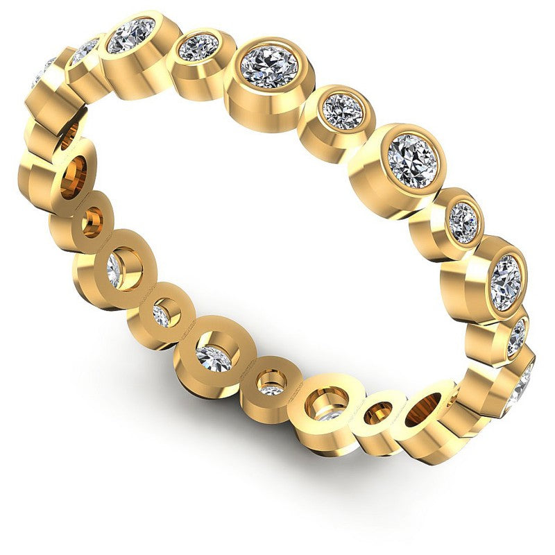 Round Diamonds 0.35CT Eternity Ring in 14KT White Gold