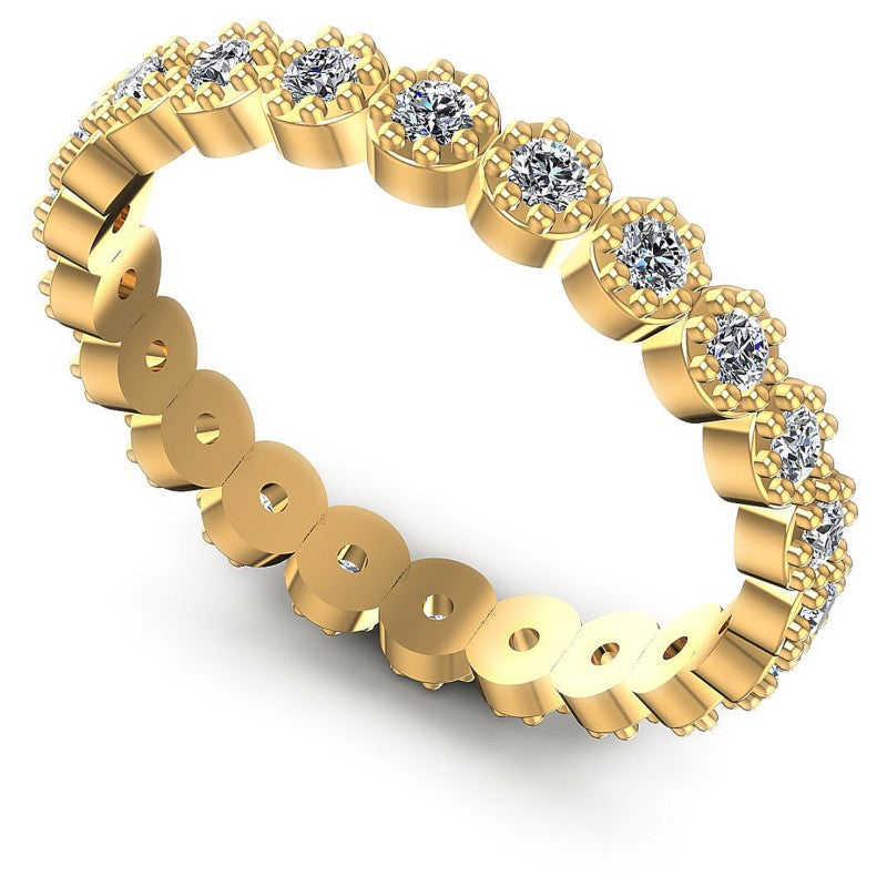 Round Diamonds 0.50CT Eternity Ring in 14KT White Gold