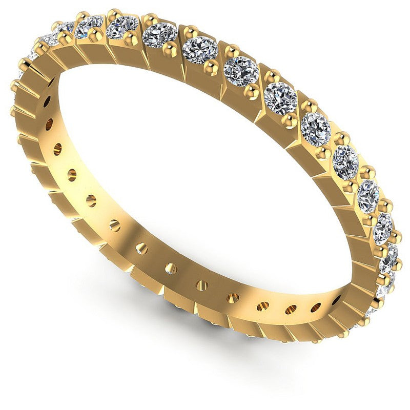 Round Diamonds 0.40CT Eternity Ring in 14KT White Gold