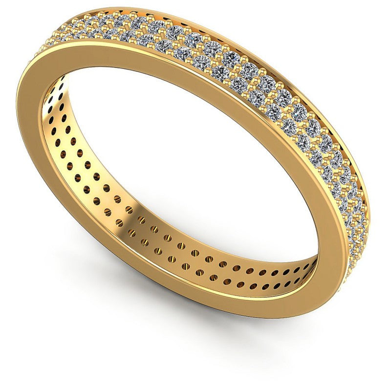 Round Diamonds 0.75CT Eternity Ring in 14KT White Gold