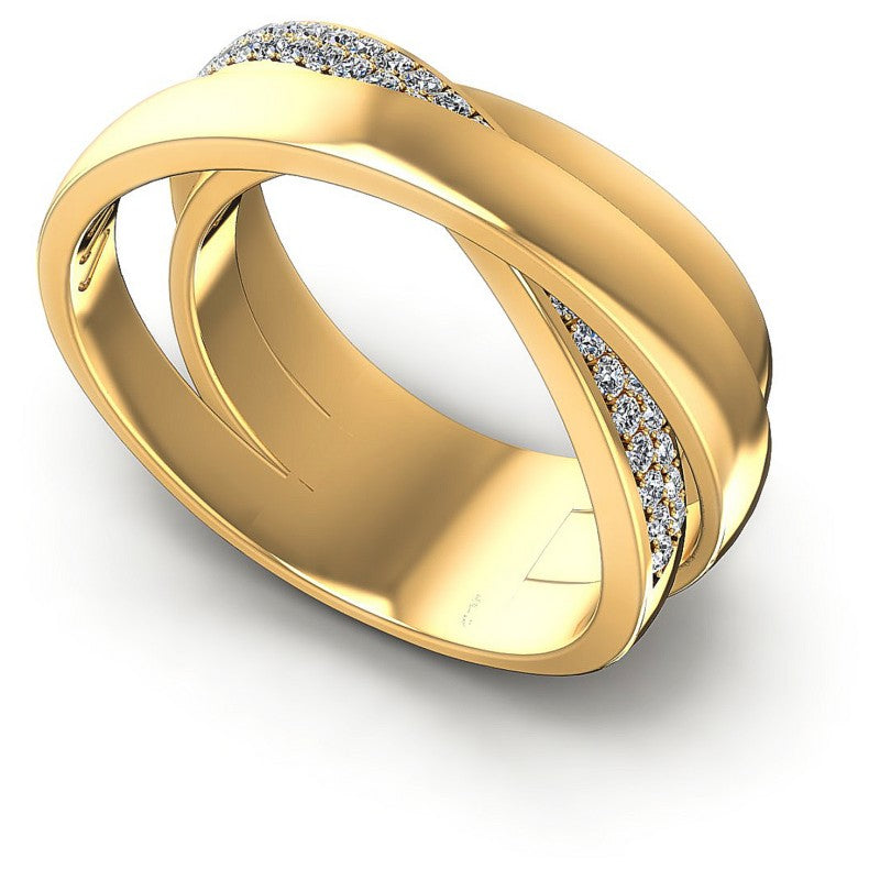 Round Diamonds 0.55CT Diamonds Wedding Band in 14KT White Gold