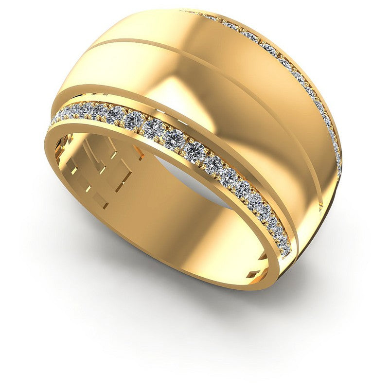 Round Diamonds 0.55CT Diamonds Wedding Band in 14KT White Gold