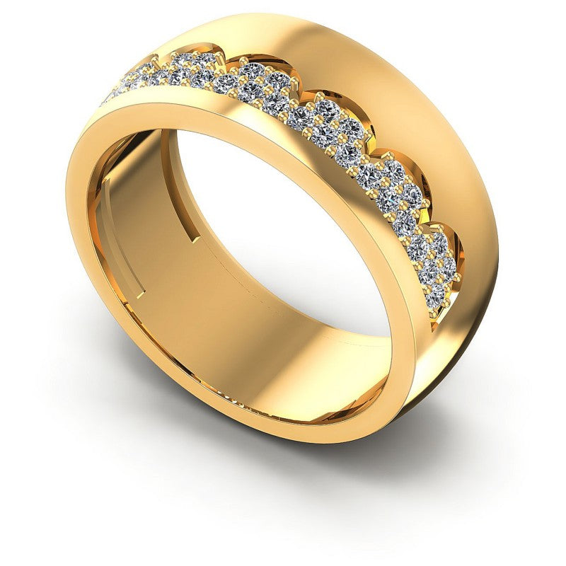 Round Diamonds 0.45CT Diamonds Wedding Band in 14KT White Gold
