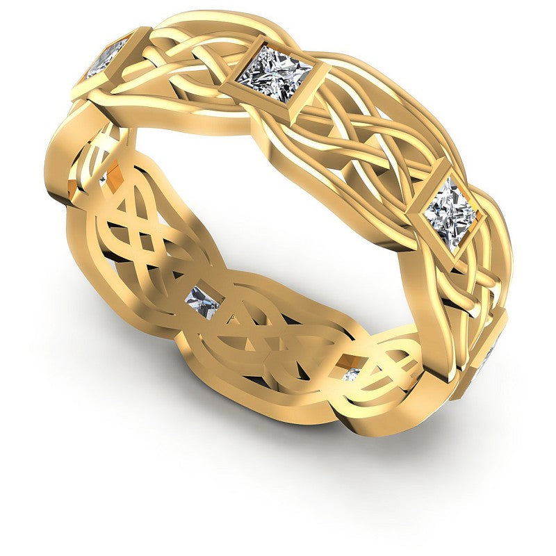Princess Diamonds 0.85CT Diamonds Wedding Band in 14KT White Gold