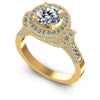 Round Diamonds 1.30CT Antique Ring in 14KT White Gold