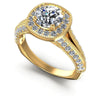 Round Diamonds 1.10CT Antique Ring in 14KT White Gold